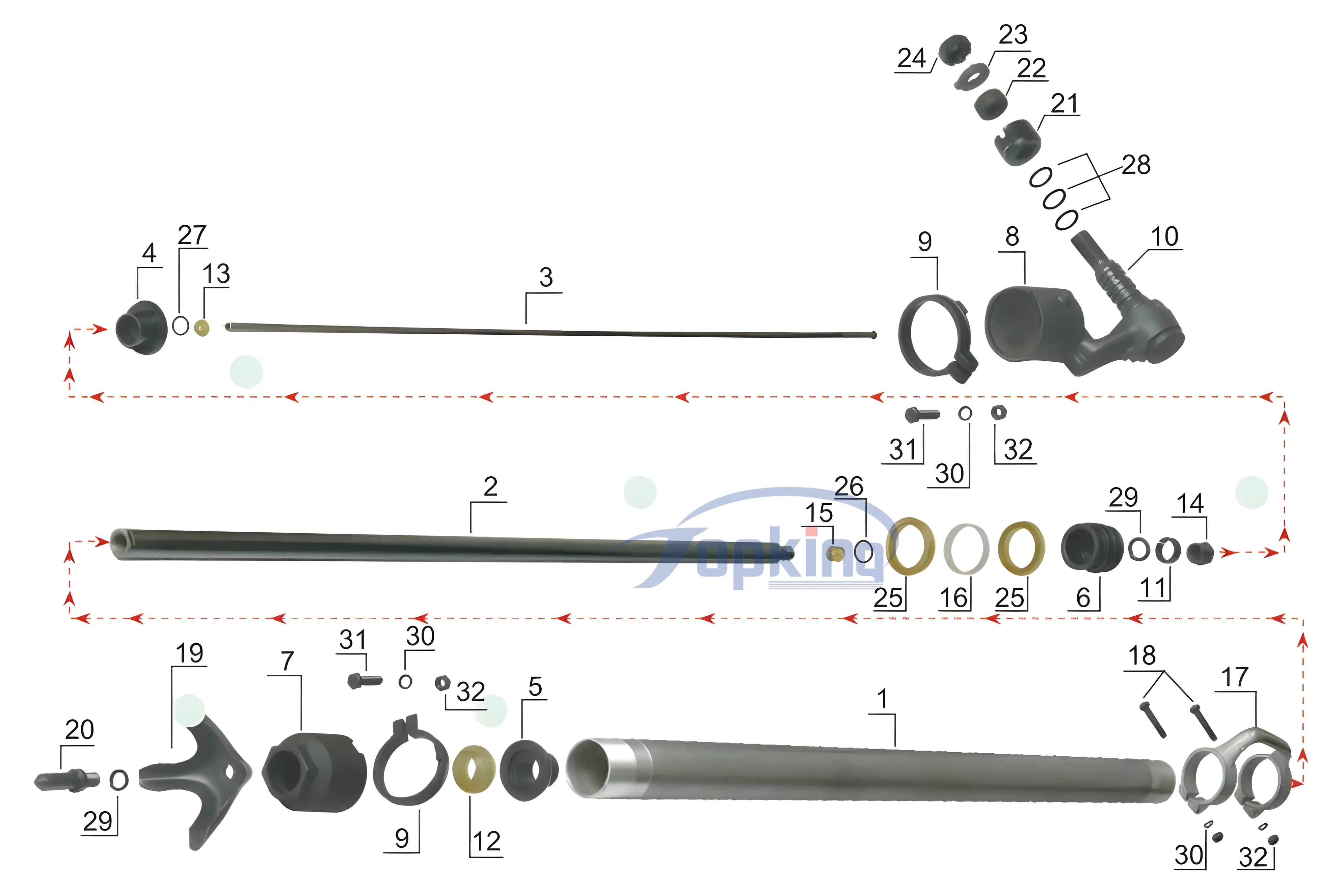 FT160BC air leg decomposition diagram